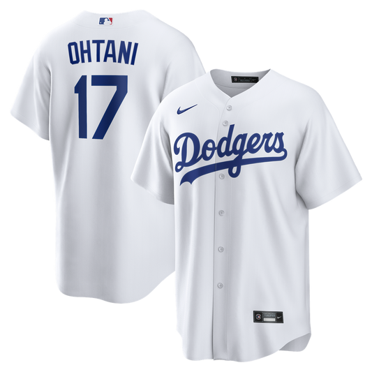 Los Angeles Dodgers Shohei Ohtani Nike Home Replica Jersey - White Team Jersey Sports Fan Apparel