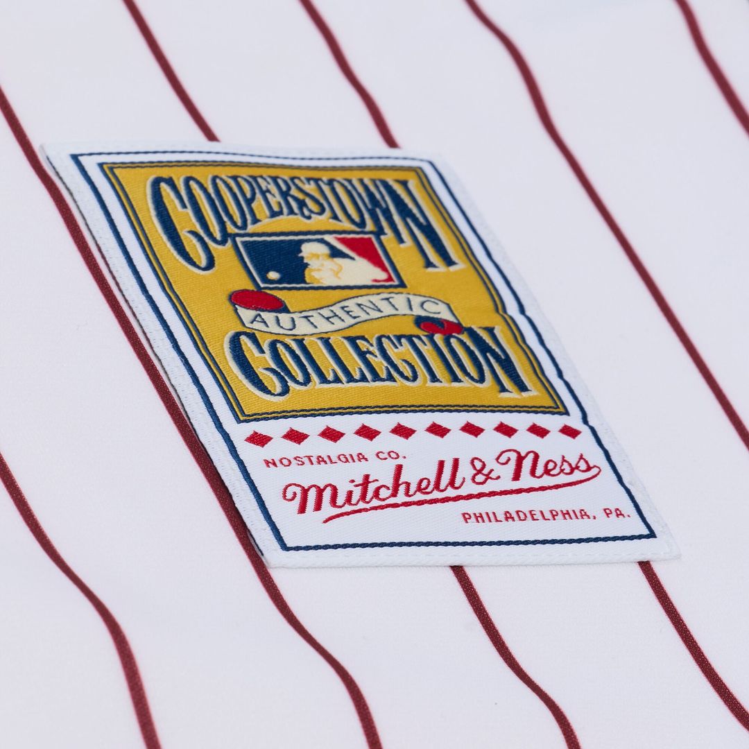 Philadelphia Phillies Jimmy Rollins Mitchell & Ness 2003 Cooperstown Authentic Jersey - White Team Jersey Sports Fan Apparel