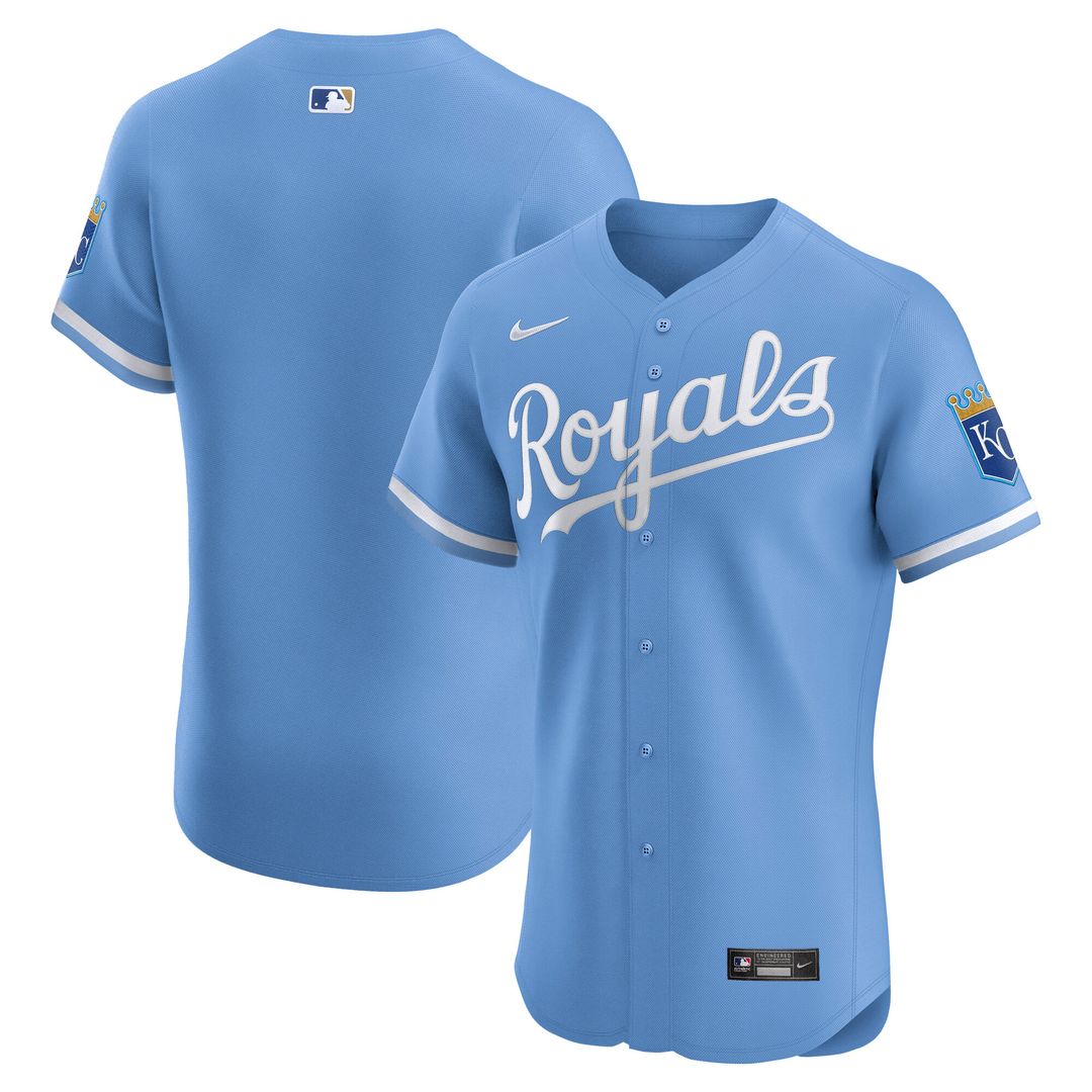 Kansas City Royals Nike Home Elite Jersey - White Team Jersey Sports Fan Apparel