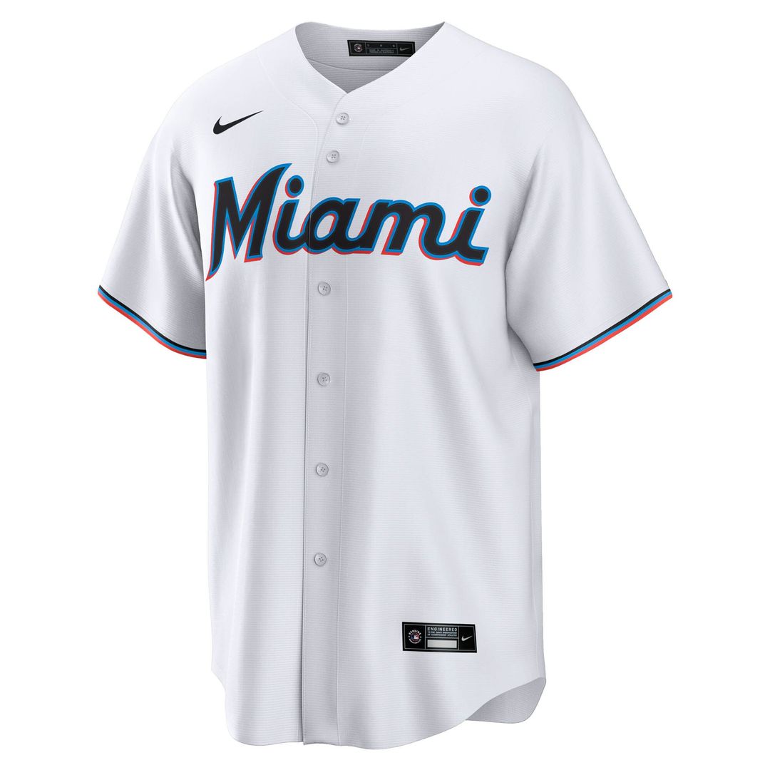 Miami Marlins Graham Pauley Nike Home Replica Jersey - White Team Jersey Sports Fan Apparel