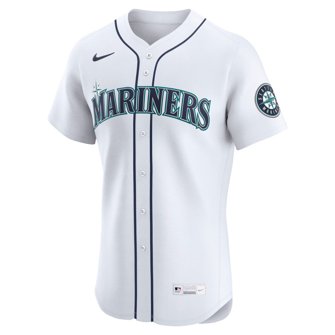 Seattle Mariners Nike Home Elite Jersey - White Team Jersey Sports Fan Apparel