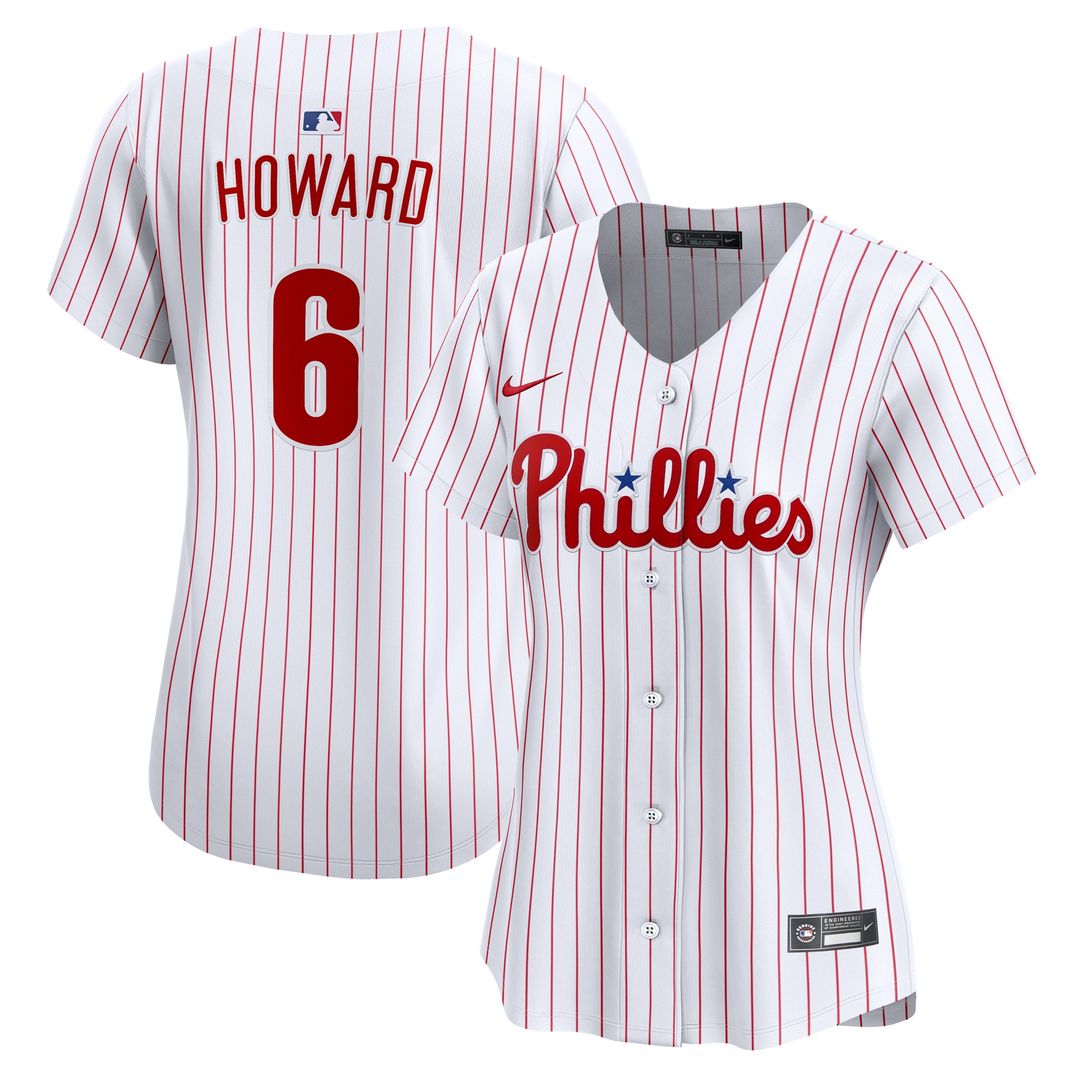 Philadelphia Phillies Ryan Howard Nike Women's Limited Jersey - White Team Jersey Sports Fan Apparel