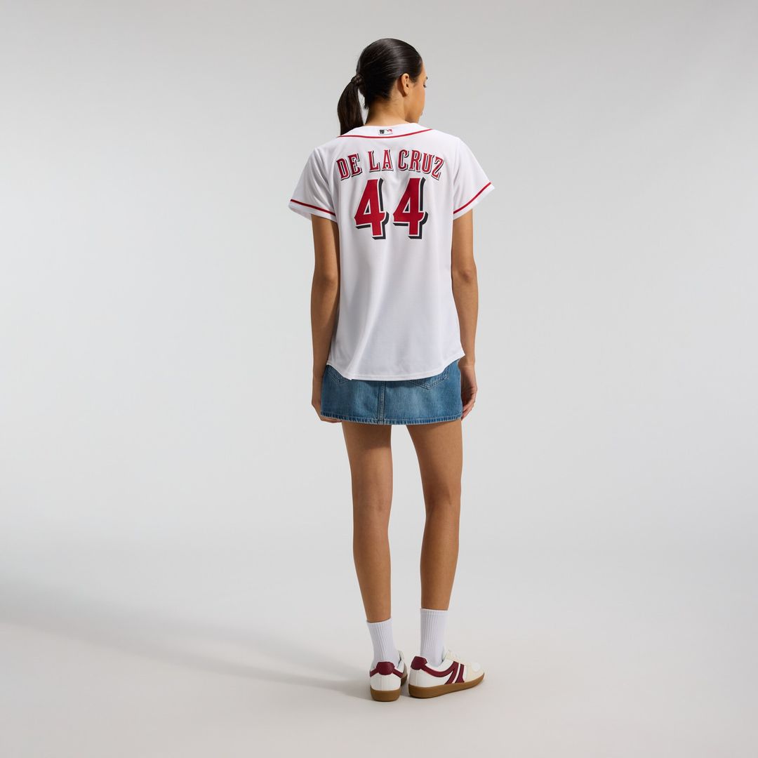 Cincinnati Reds Elly De La Cruz Nike Women's Home Replica Jersey - White Team Jersey Sports Fan Apparel