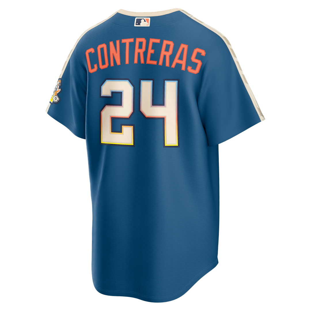 Milwaukee Brewers William Contreras Nike 2026 City Connect Stadium Jersey - Mineral Blue Team Jersey Sports Fan Apparel
