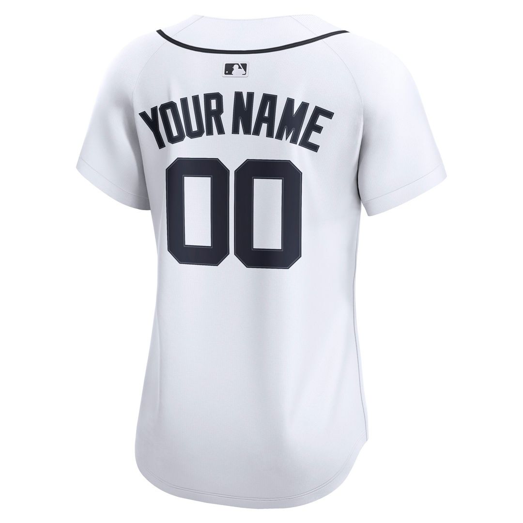 Detroit Tigers Nike Women's Home Limited Custom Jersey - White Team Jersey Sports Fan Apparel
