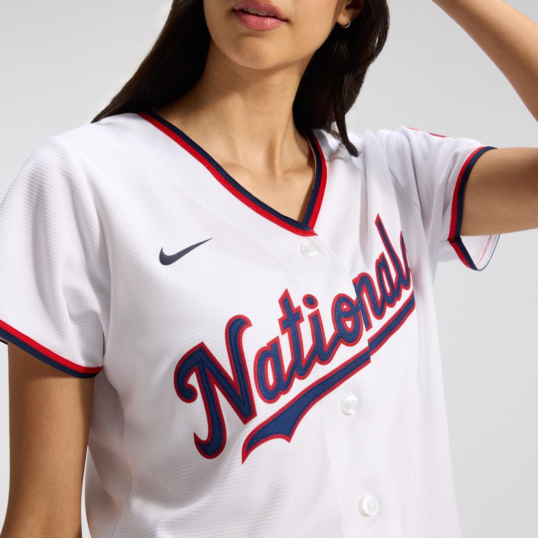 Washington Nationals CJ Abrams Nike Women's Home Replica Player Jersey - White Team Jersey Sports Fan Apparel