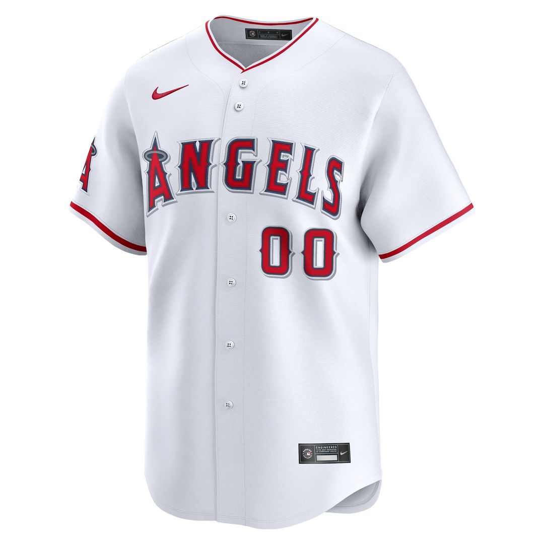 Los Angeles Angels Nike Home Limited Custom Jersey - White Team Jersey Sports Fan Apparel