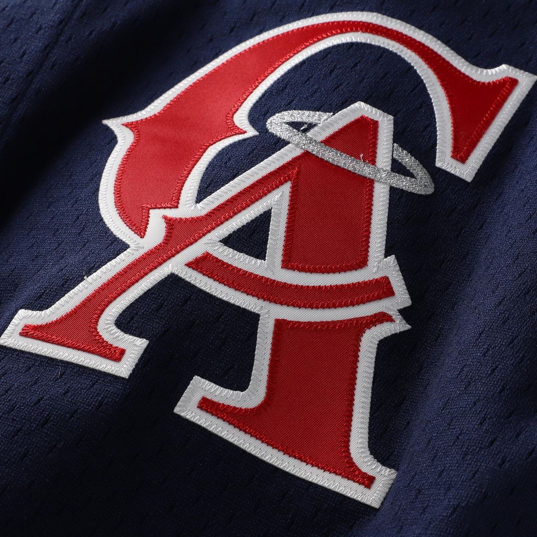 Bo Jackson California Angels Mitchell & Ness Cooperstown Mesh Batting Practice Button - Up Jersey - Navy Team Jersey Sports Fan Apparel
