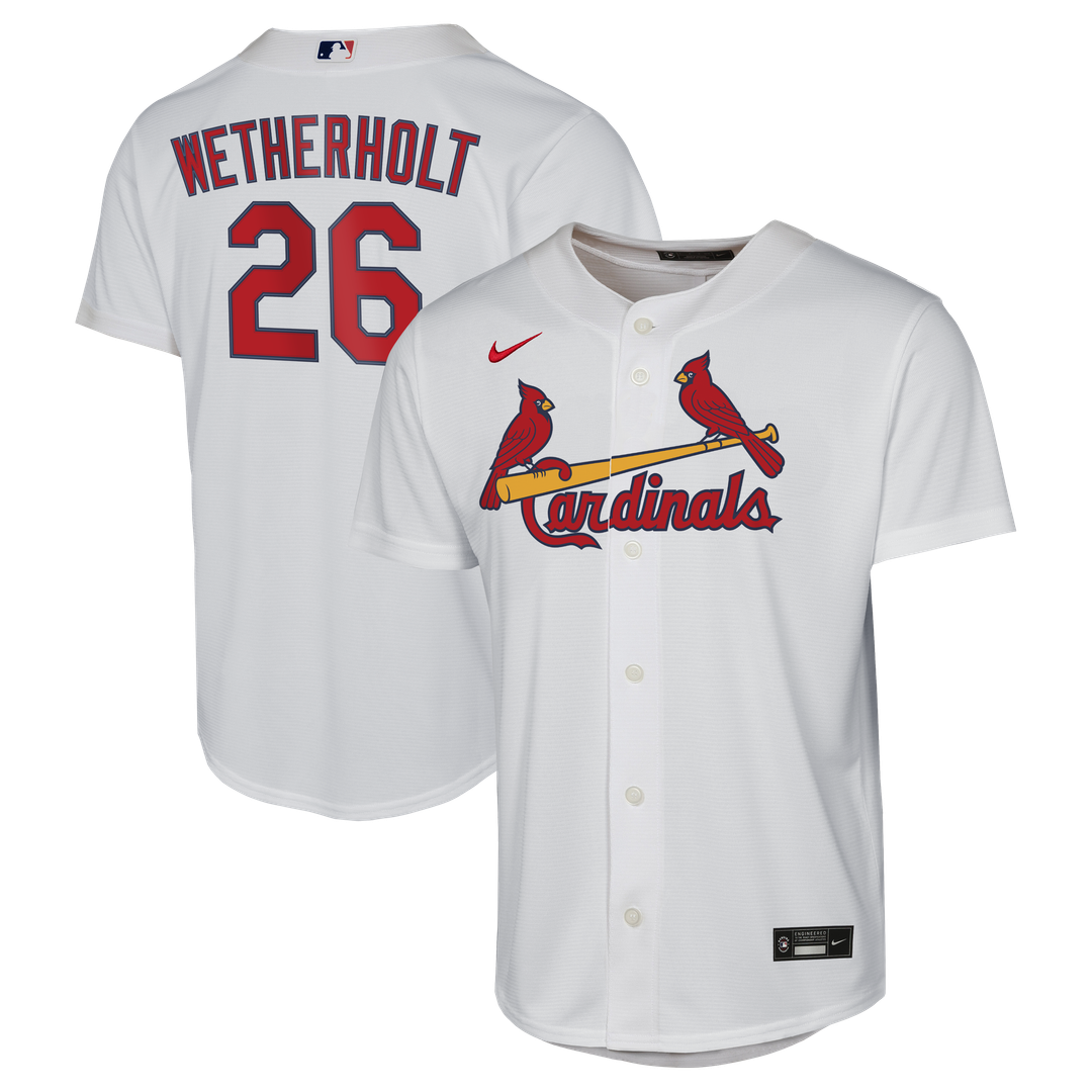 St. Louis Cardinals JJ Wetherholt Nike Youth Home Replica Jersey - White Team Jersey Sports Fan Apparel