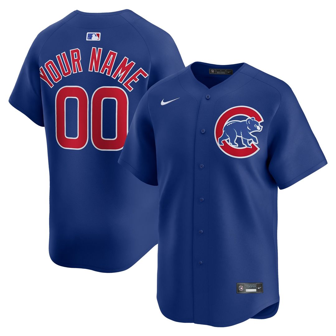 Chicago Cubs Nike Alternate Limited Custom Jersey - Royal Team Jersey Sports Fan Apparel