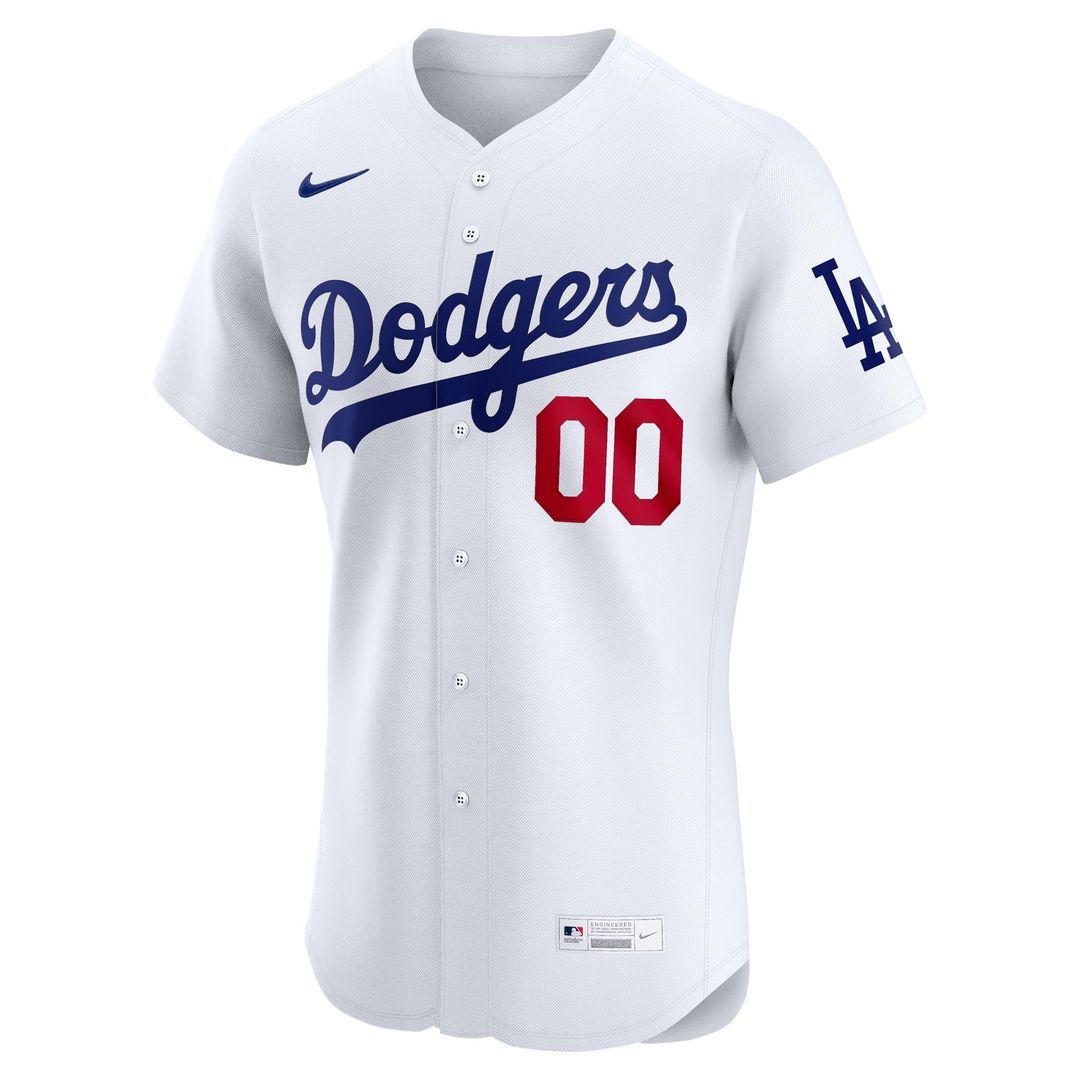 Los Angeles Dodgers Nike Home Elite Pick - A - Player Retired Roster Jersey - White Team Jersey Sports Fan Apparel