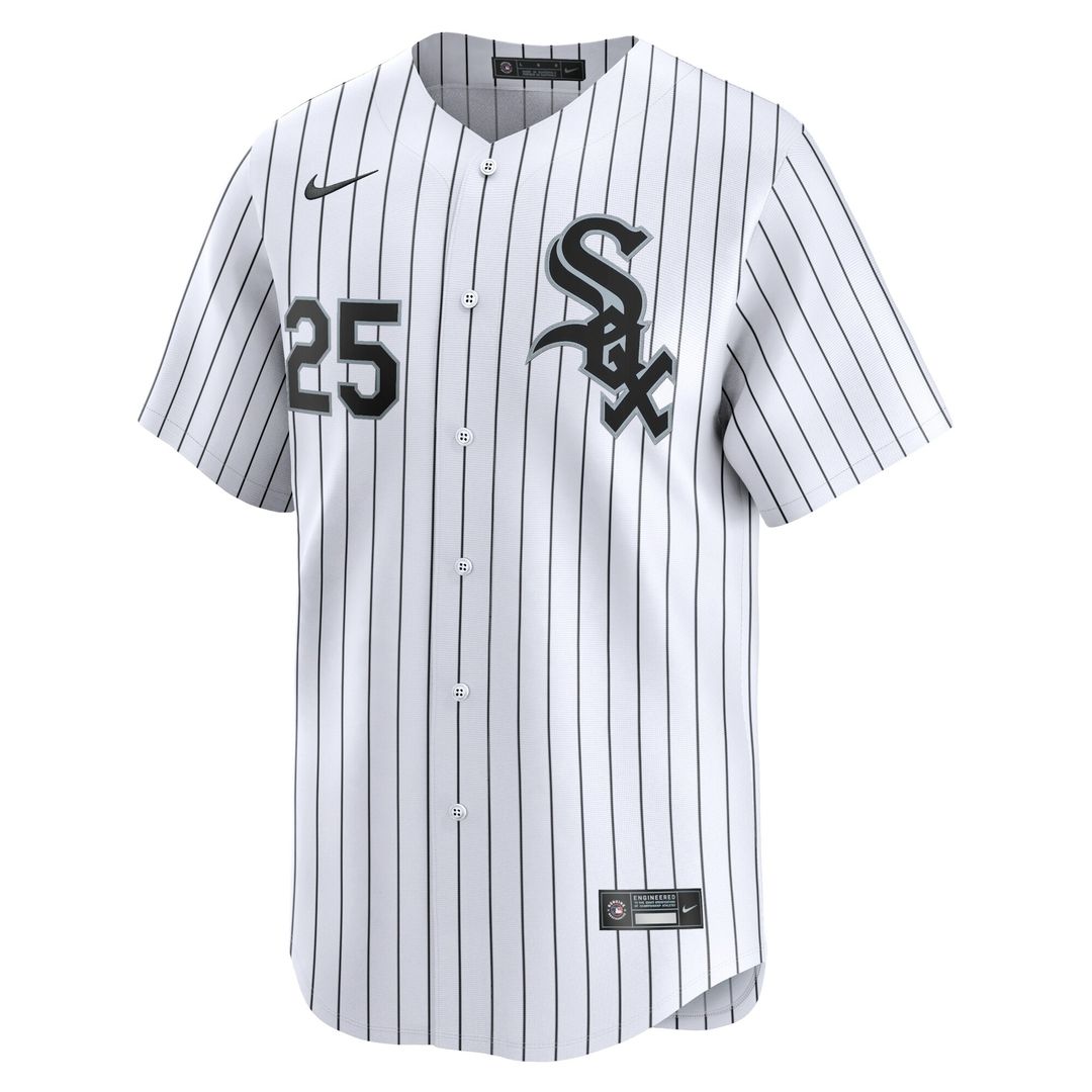 Chicago White Sox Andrew Vaughn Nike Home Limited Player Jersey - White Team Jersey Sports Fan Apparel