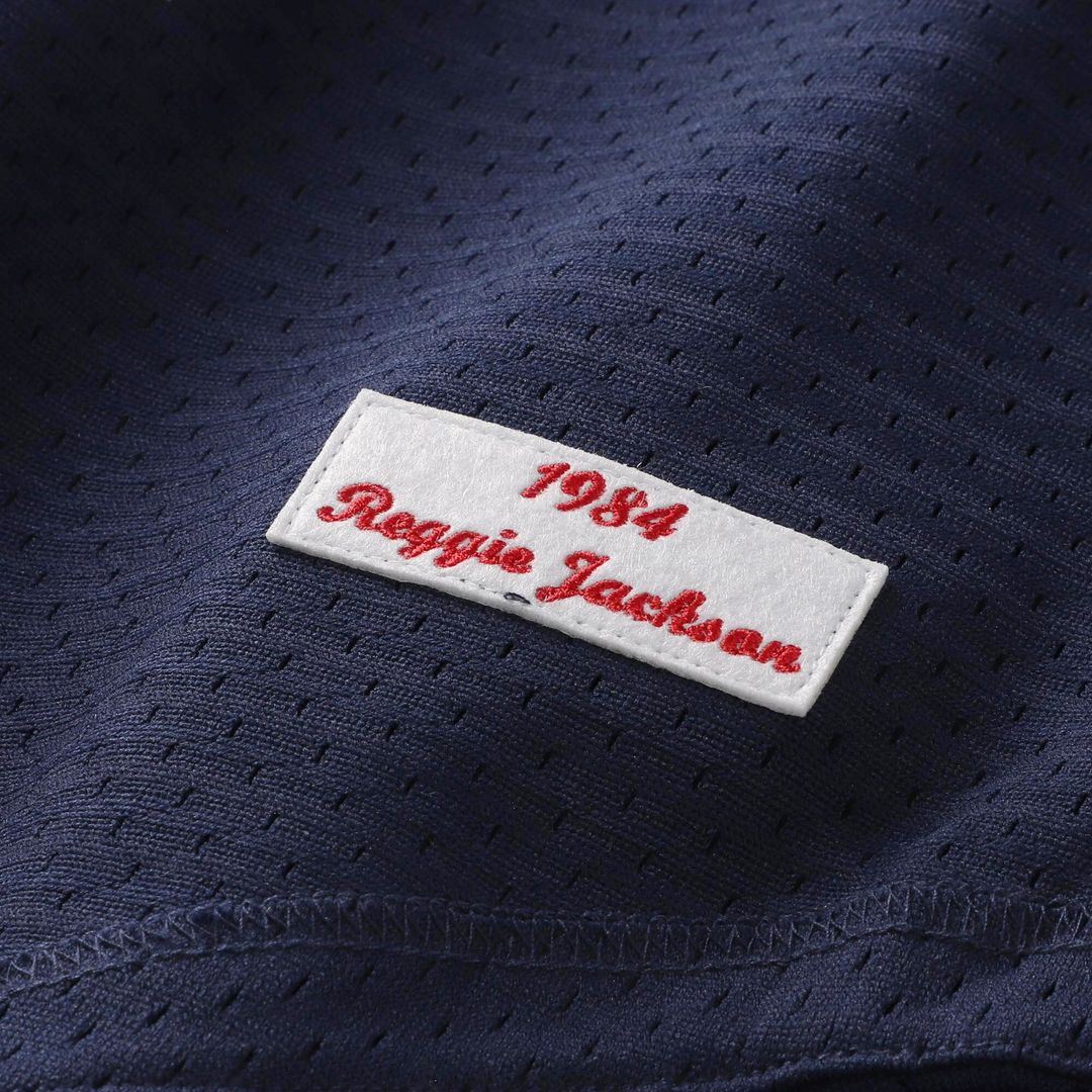 Reggie Jackson California Angels Mitchell & Ness Authentic Batting Practice Jersey - Navy Team Jersey Sports Fan Apparel
