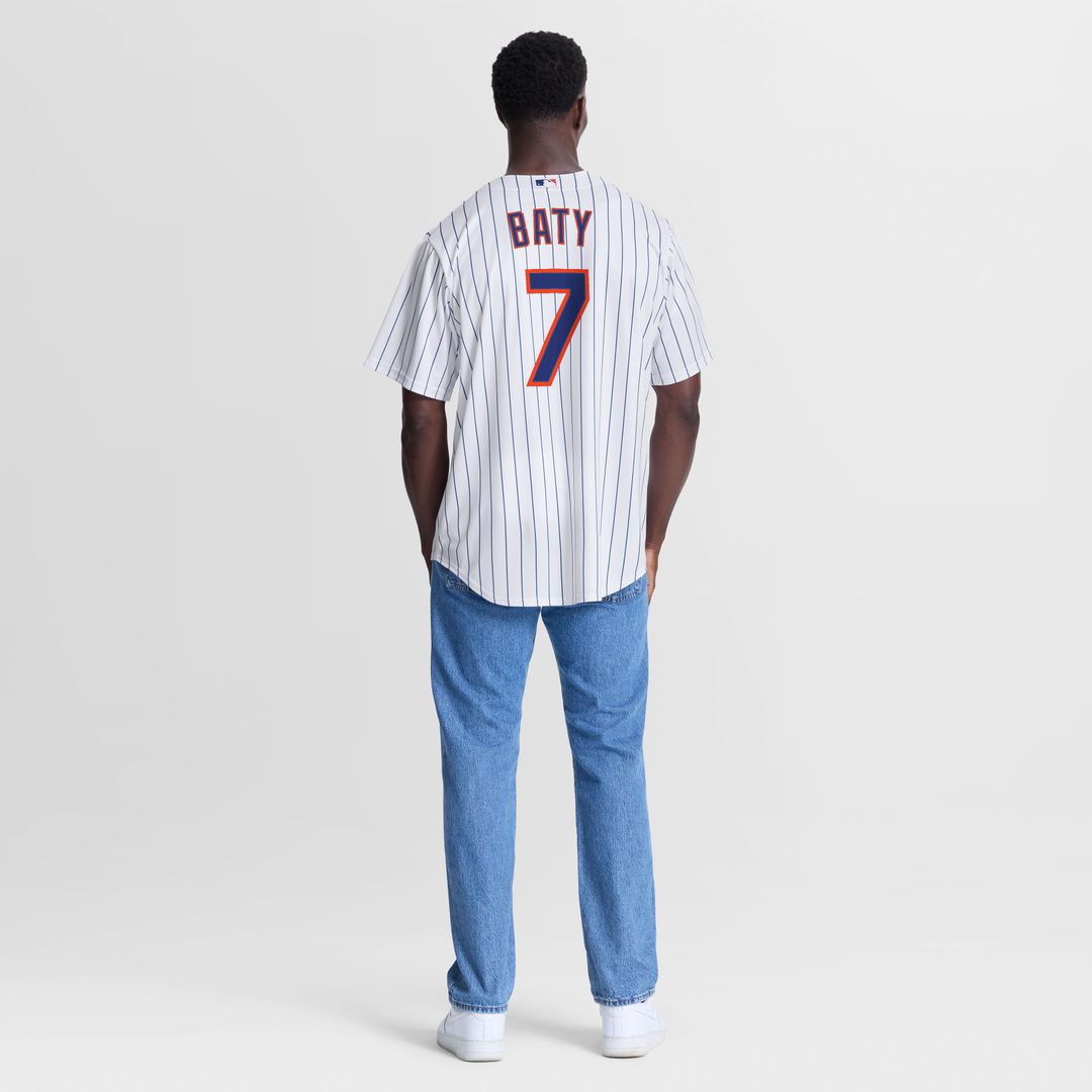 New York Mets Brett Baty Nike Home Replica Jersey - White Team Jersey Sports Fan Apparel