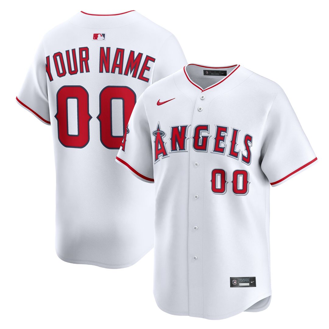 Los Angeles Angels Nike Alternate Limited Custom Jersey - Red Team Jersey Sports Fan Apparel