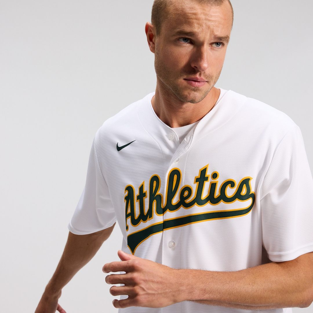 Athletics Nike Home Replica Team Jersey - White Team Jersey Sports Fan Apparel