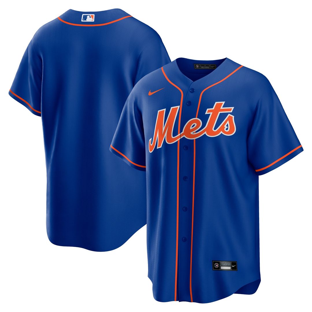 New York Mets Nike Alternate Replica Team Jersey - Royal Team Jersey Sports Fan Apparel