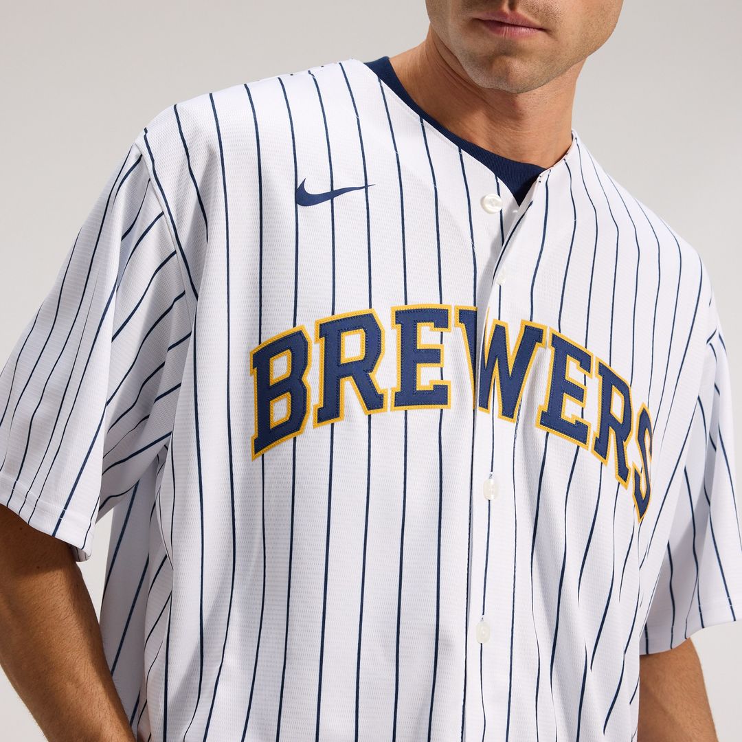 Milwaukee Brewers Christian Yelich Nike Alternate Replica Player Jersey - White Team Jersey Sports Fan Apparel