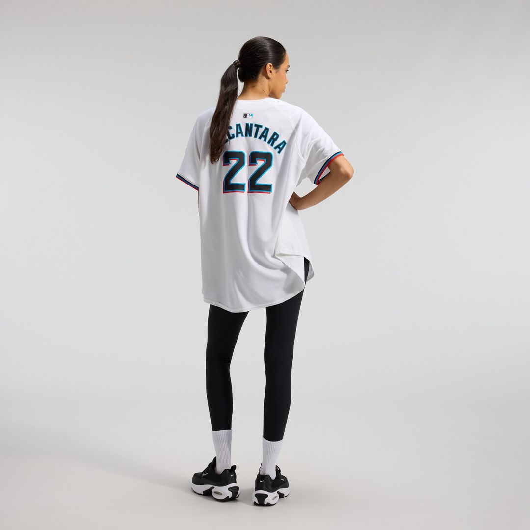 Miami Marlins Sandy Alcantara Nike Women's Home Limited Player Jersey - White Team Jersey Sports Fan Apparel