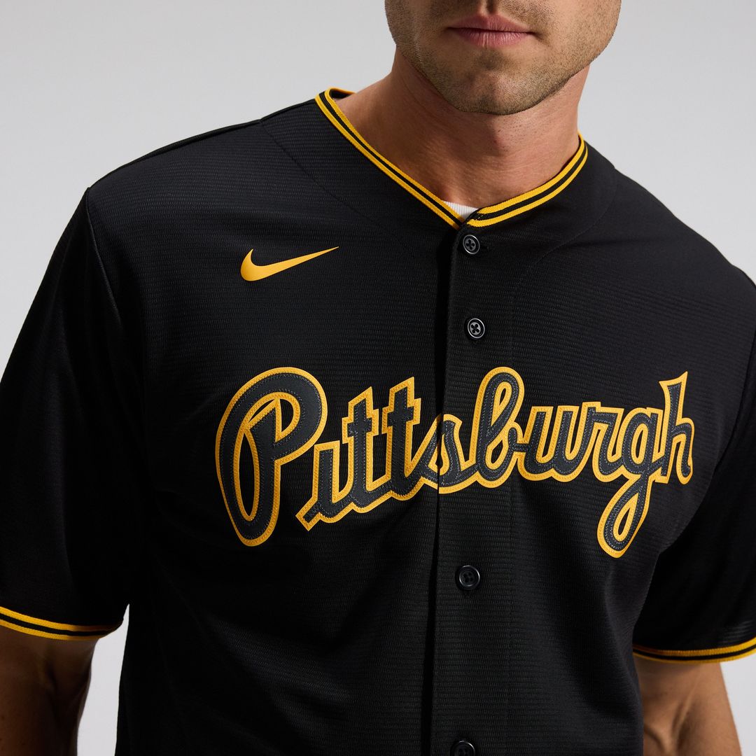 Pittsburgh Pirates Nike Alternate Replica Team Jersey - Black Team Jersey Sports Fan Apparel