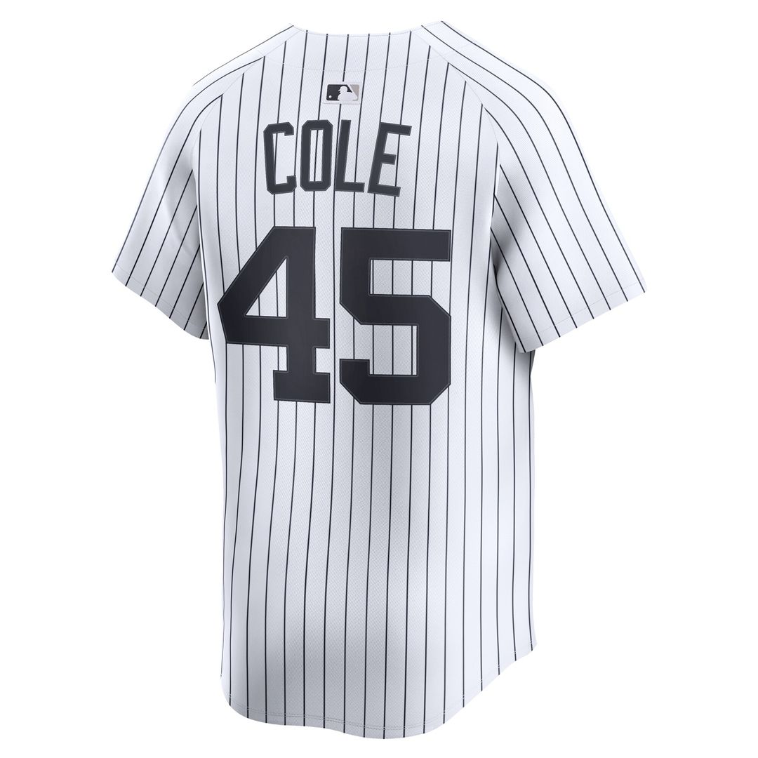 New York Yankees Gerrit Cole Nike Home Limited Player Jersey - White Team Jersey Sports Fan Apparel