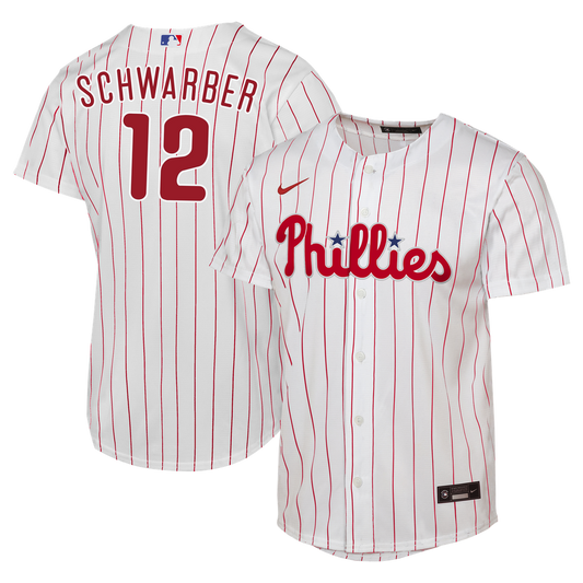 Philadelphia Phillies Kyle Schwarber Nike Youth Home Replica Jersey - White Team Jersey Sports Fan Apparel
