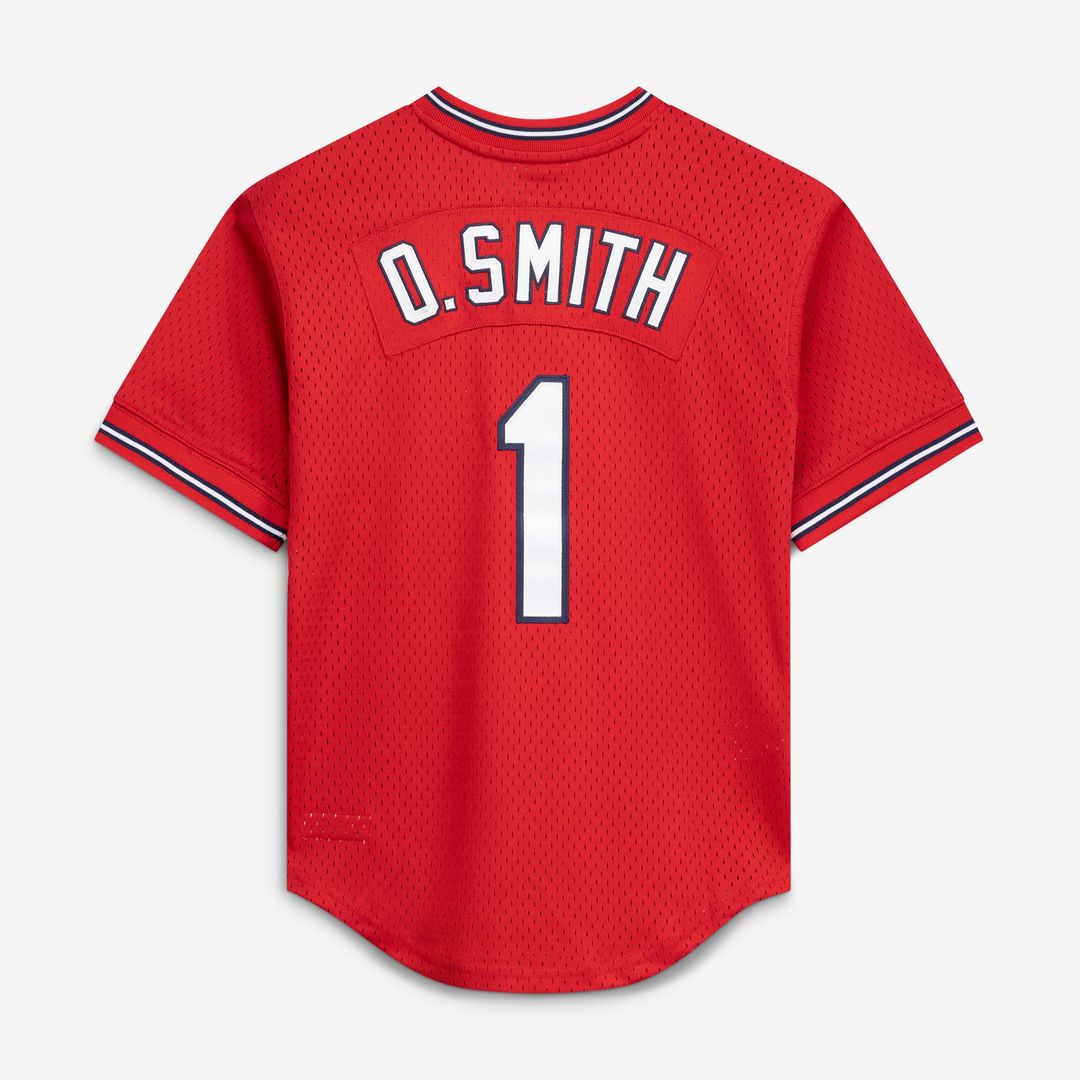 St. Louis Cardinals Ozzie Smith Mitchell & Ness Authentic Batting Practice Jersey - Scarlet Team Jersey Sports Fan Apparel