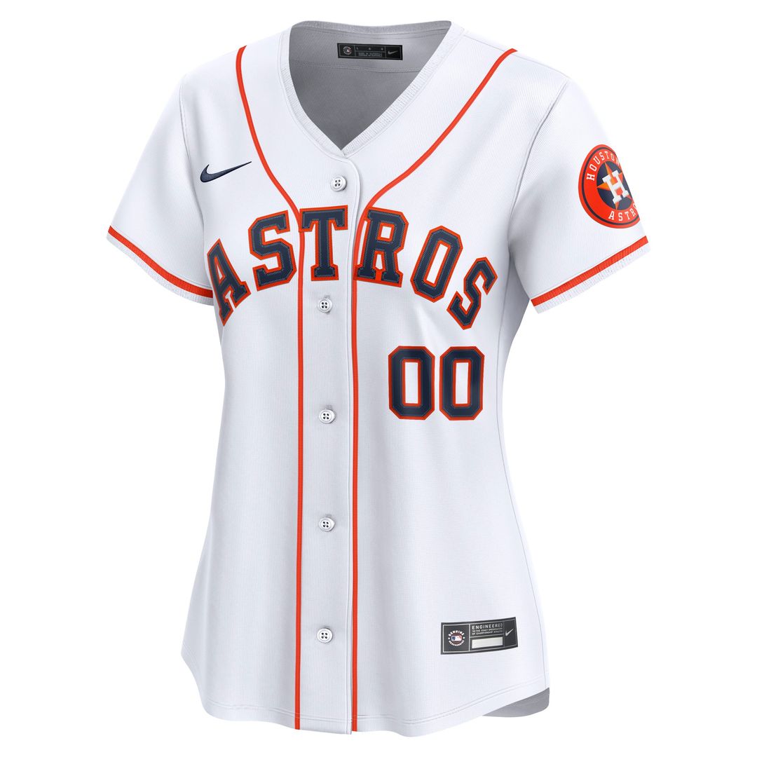 Houston Astros Nike Women's Home Limited Custom Jersey - White Team Jersey Sports Fan Apparel