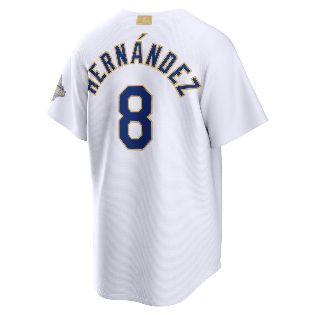 Los Angeles Dodgers Enrique Hernández Nike 2026 Gold Collection Stadium Jersey - White Team Jersey Sports Fan Apparel