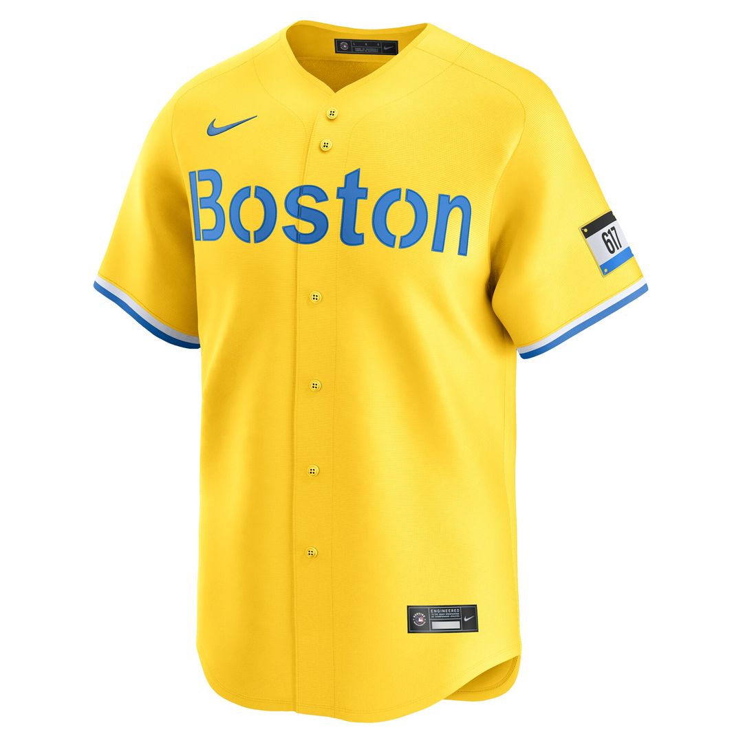Boston Red Sox David Ortiz Nike City Connect Retired Player Jersey - Gold Team Jersey Sports Fan Apparel