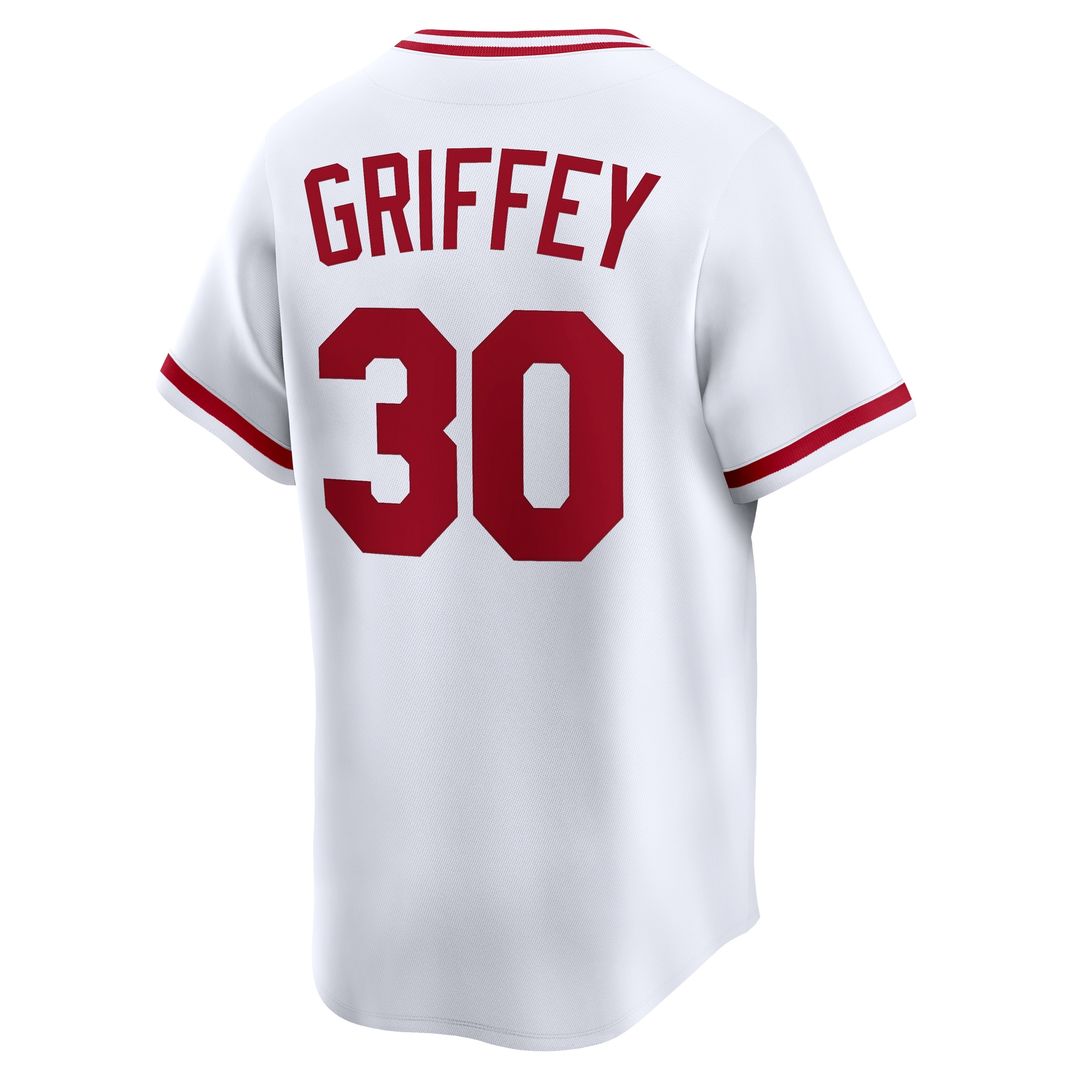Cincinnati Reds Ken Griffey Nike Throwback Cooperstown Limited Jersey - White Team Jersey Sports Fan Apparel