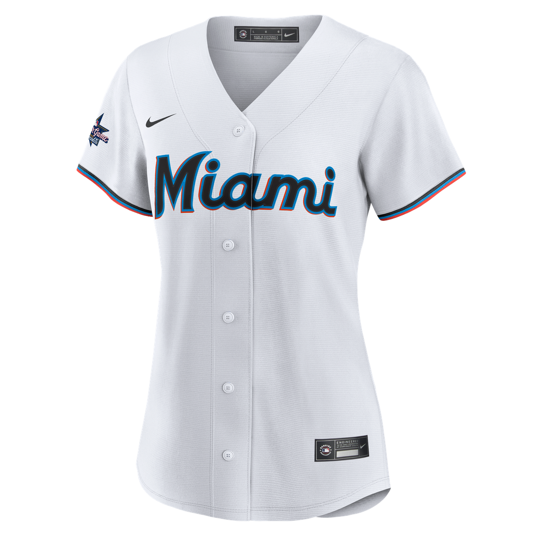 Miami Marlins Nike Women's Replica Team Jersey - White Team Jersey Sports Fan Apparel