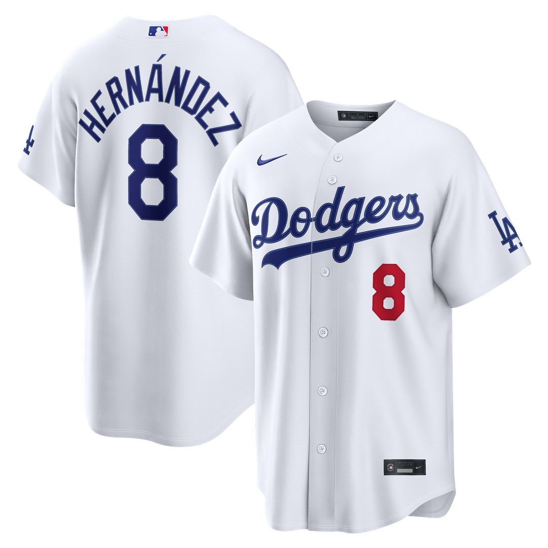Los Angeles Dodgers Enrique Hernández Nike Home Stadium Jersey - White Team Jersey Sports Fan Apparel