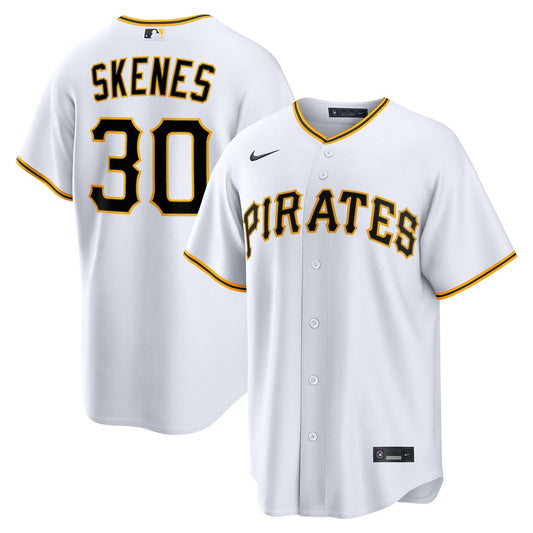 Pittsburgh Pirates Paul Skenes Nike Home Replica Jersey - White Team Jersey Sports Fan Apparel