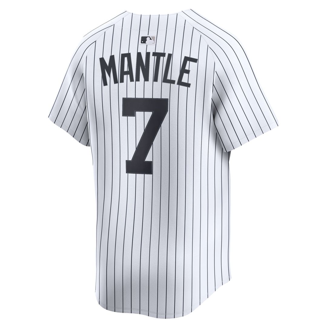 New York Yankees Mickey Mantle Nike Home Limited Player Jersey - White Team Jersey Sports Fan Apparel