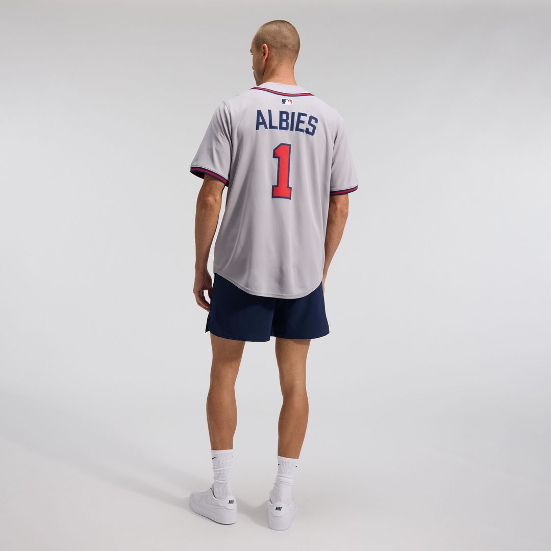 Atlanta Braves Ozzie Albies Nike Road Limited Player Jersey - Gray Team Jersey Sports Fan Apparel