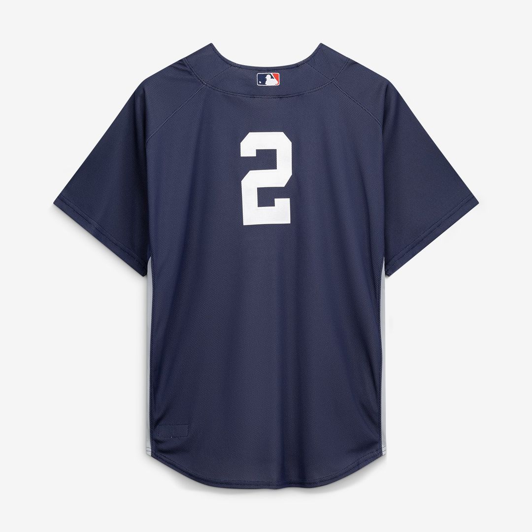 New York Yankees Derek Jeter Mitchell & Ness Authentic Batting Practice Jersey - Navy Team Jersey Sports Fan Apparel