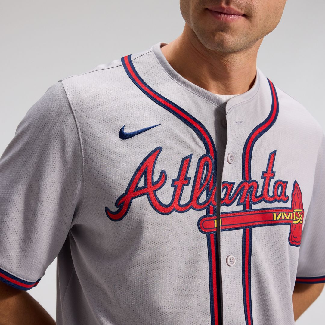 Atlanta Braves Ozzie Albies Nike Road Limited Player Jersey - Gray Team Jersey Sports Fan Apparel