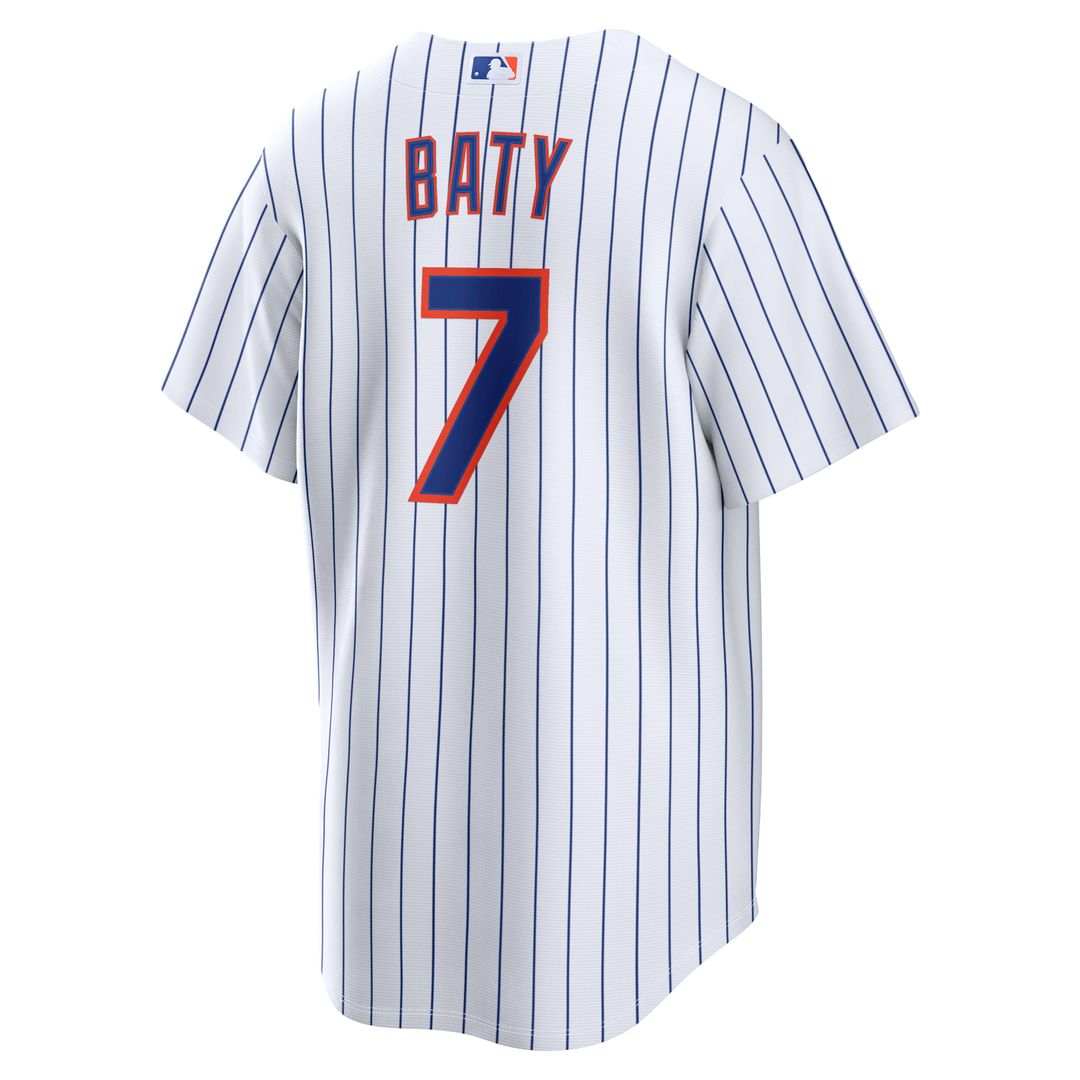 New York Mets Brett Baty Nike Home Replica Jersey - White Team Jersey Sports Fan Apparel