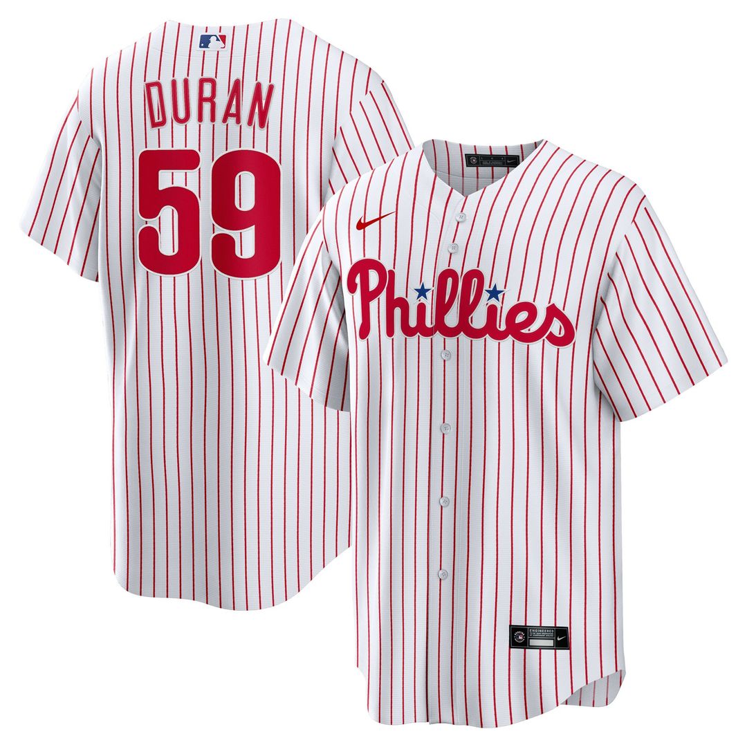 Philadelphia Phillies Jhoan Duran Nike Home Replica Jersey - White Team Jersey Sports Fan Apparel