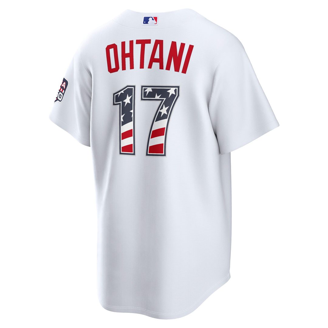 Los Angeles Dodgers Shohei Ohtani Nike USA 250 Fourth of July Home Stadium Jersey - White Team Jersey Sports Fan Apparel