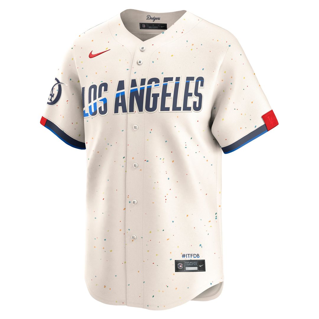 Los Angeles Dodgers Nike City Connect Limited Jersey - Cream Team Jersey Sports Fan Apparel