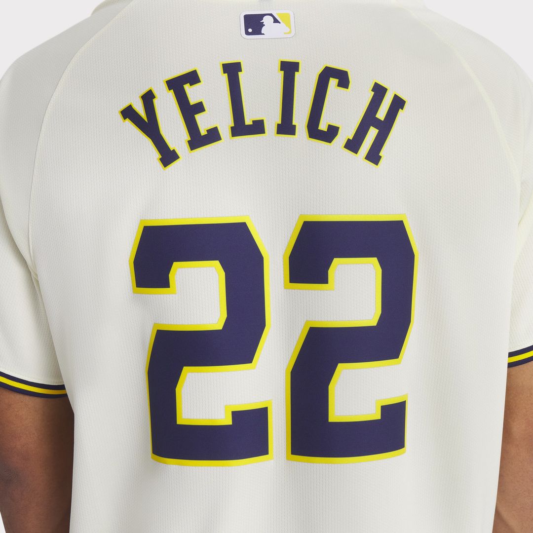 Milwaukee Brewers Christian Yelich Nike Home Limited Player Jersey - Cream Team Jersey Sports Fan Apparel