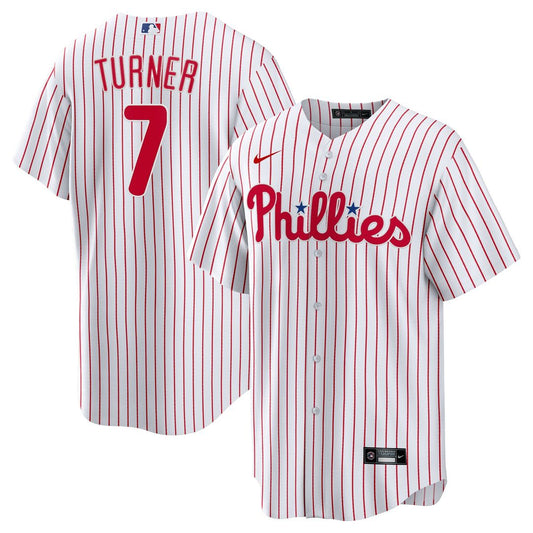 Philadelphia Phillies Trea Turner Nike Home Replica Player Jersey - White Team Jersey Sports Fan Apparel