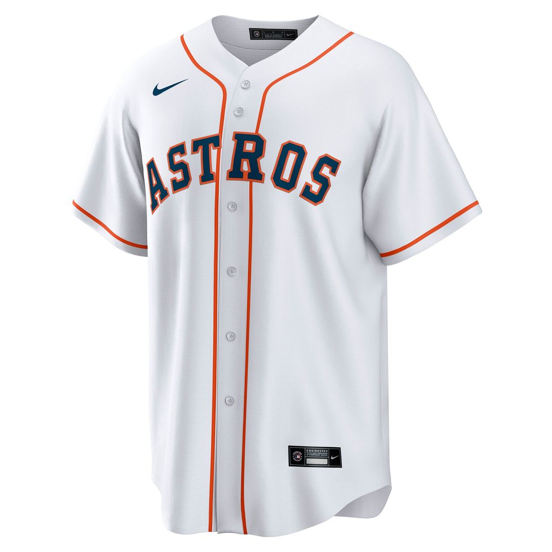 Houston Astros Cam Smith Nike Home Replica Jersey - White Team Jersey Sports Fan Apparel