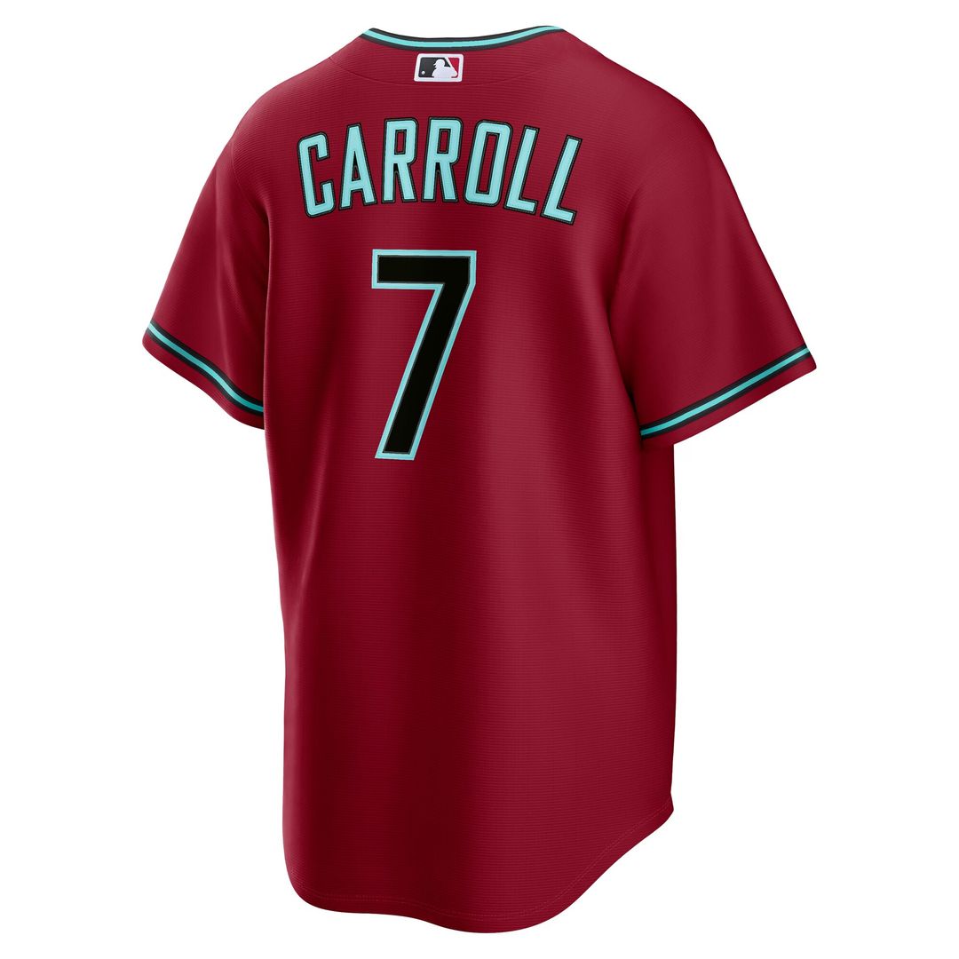 Arizona Diamondbacks Corbin Carroll Nike Alternate 2 Replica Jersey - Crimson Team Jersey Sports Fan Apparel
