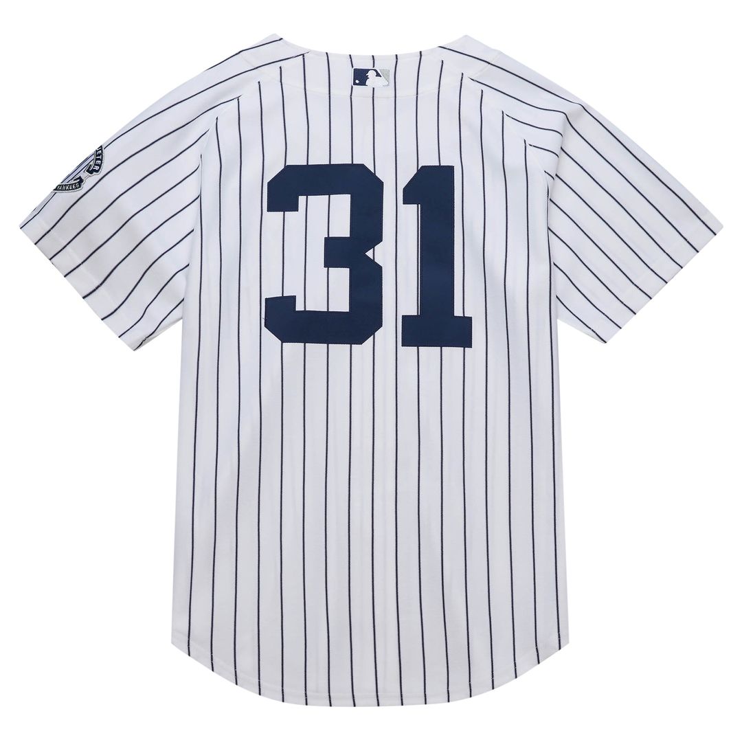 New York Yankees Ichiro Suzuki Mitchell & Ness 2014 Cooperstown Authentic Throwback Jersey - White Team Jersey Sports Fan Apparel