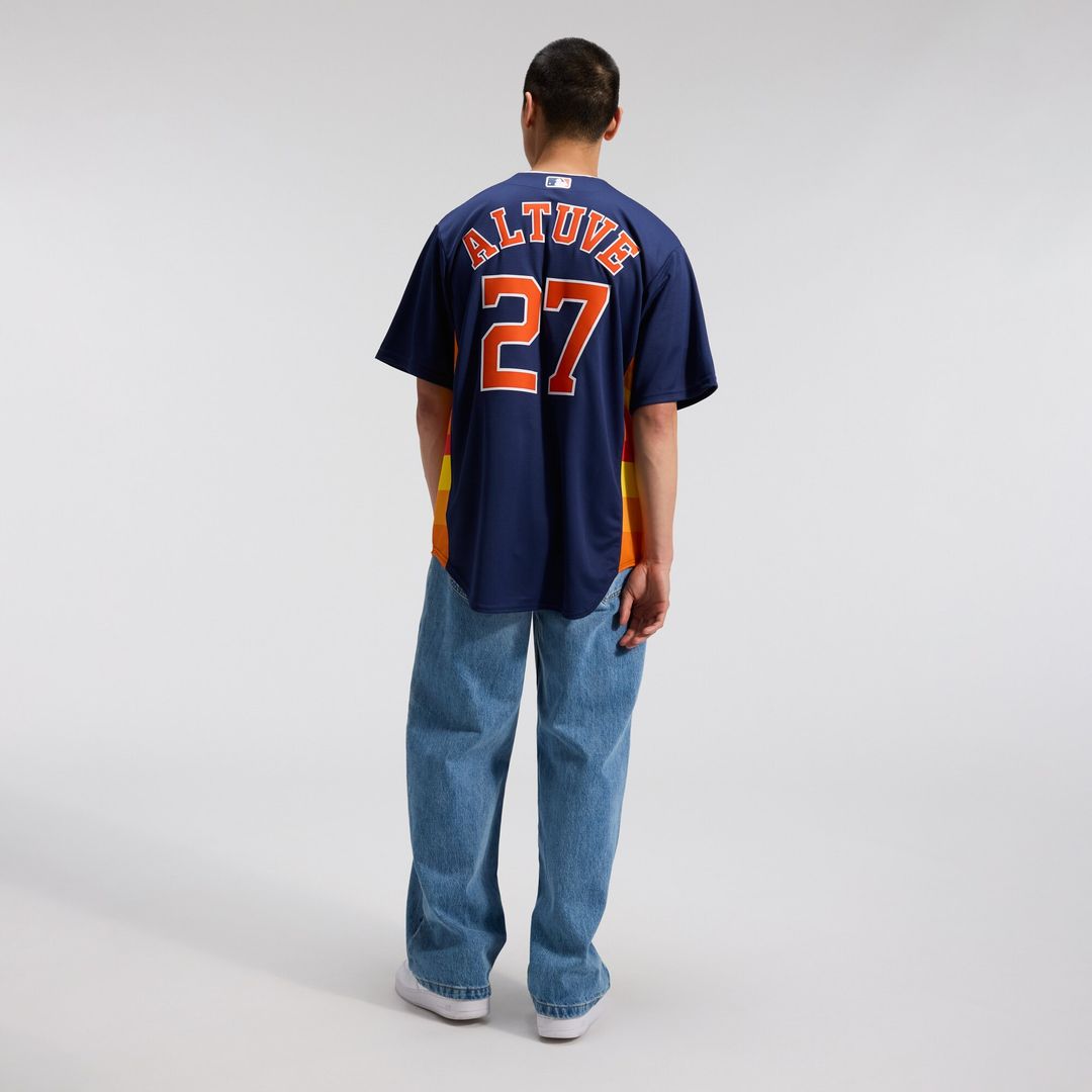 Houston Astros Jose Altuve Nike Alternate 2 Replica Jersey - Navy Team Jersey Sports Fan Apparel