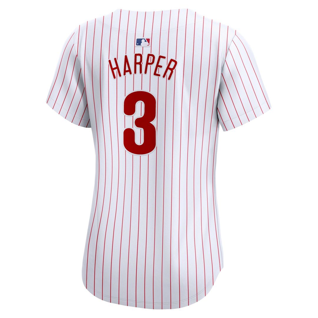 Philadelphia Phillies Bryce Harper Nike Women's Home Limited Player Jersey - White Team Jersey Sports Fan Apparel