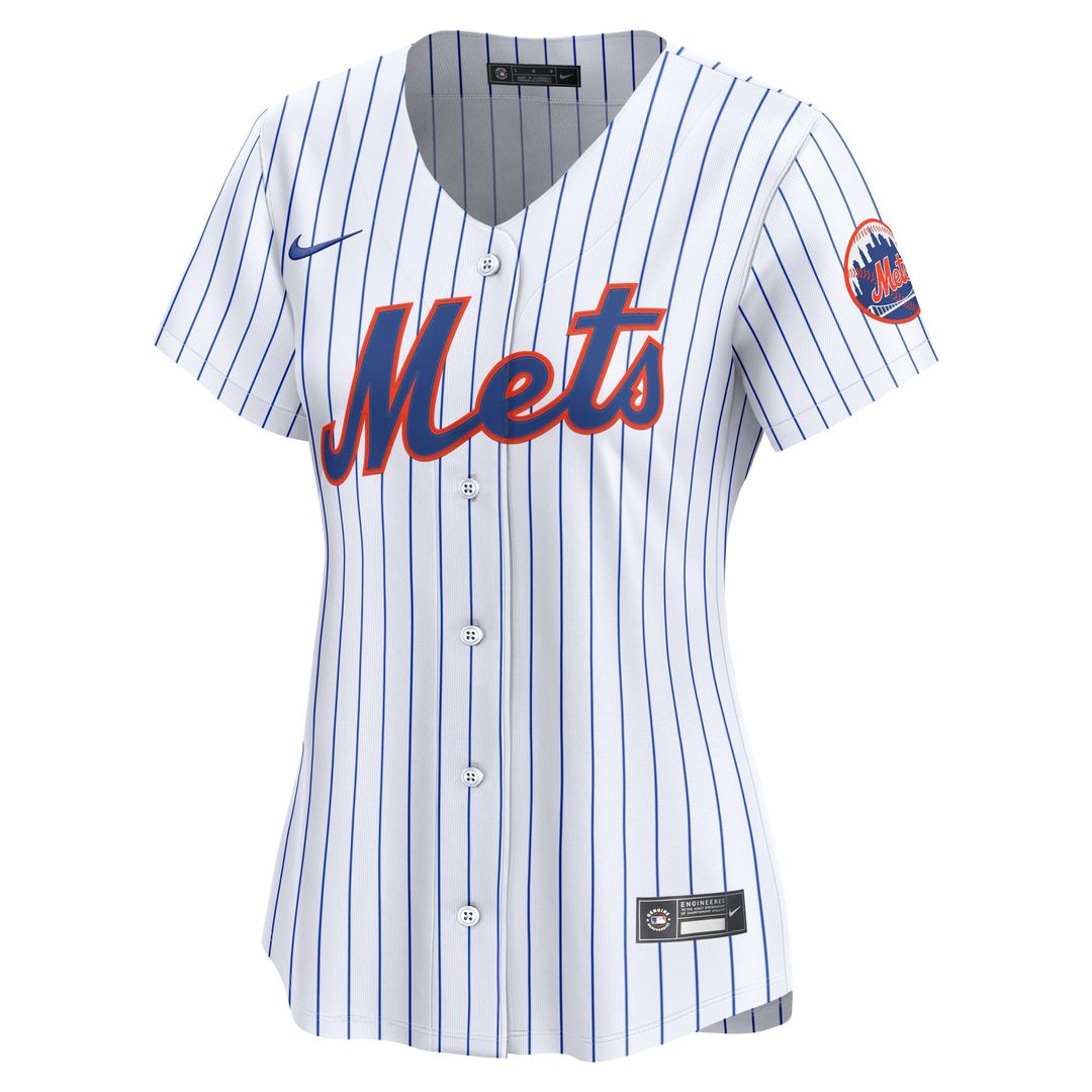 New York Mets Nike Women's Home Limited Jersey - White Team Jersey Sports Fan Apparel